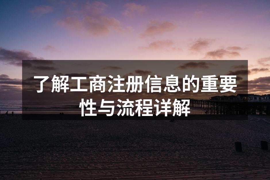 工商注册流程概览